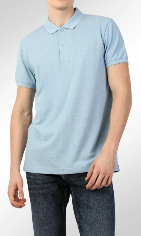 Savings Event Men Polo T-Shirt COLIN'S (Baby Blue)