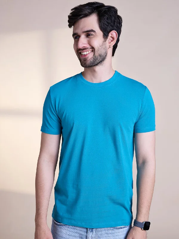 Online Exclusive Anti Stain & Anti Odor Cotton Round Neck Tee - Biscay Bay