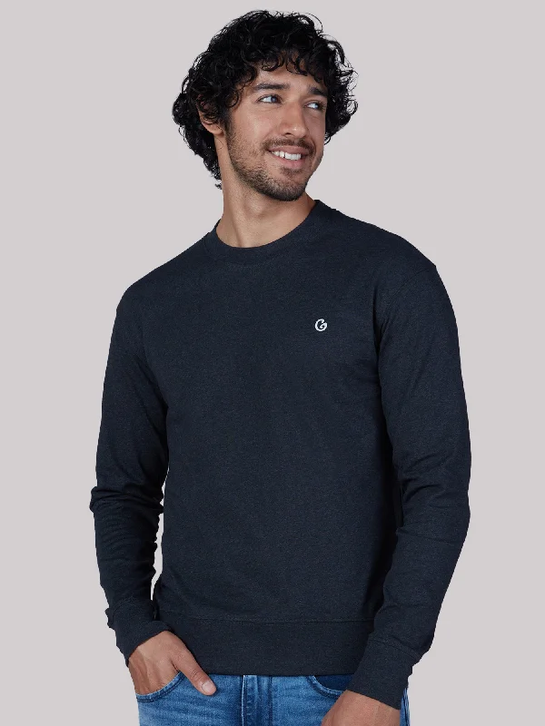 Weekend Savings Bonanza Classic Cotton All-Weather Sweatshirt – Charcoal Melange
