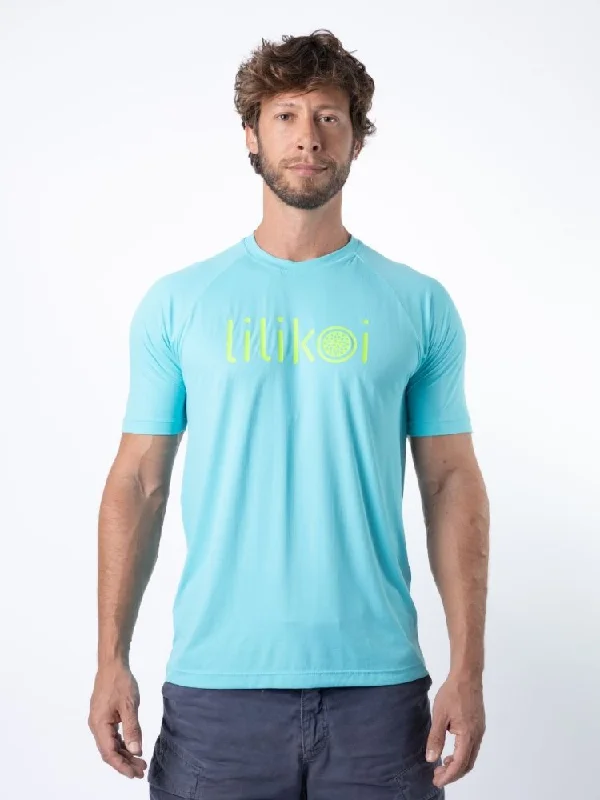 Final Offer Men's Dri-Fit T-Shirt with LILIKOI logo - OCEAN / LIME GREEN