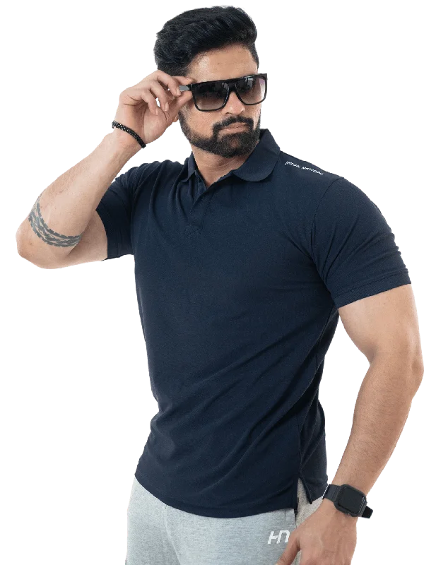 Massive Deals Navy Blue Mars Polo T-shirt
