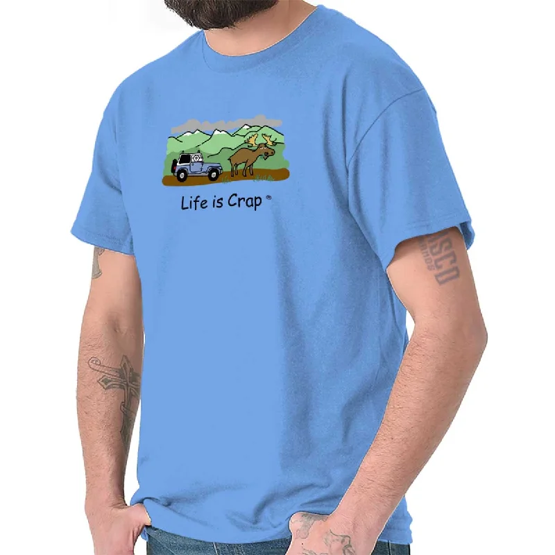 Year-End Sale Moose In Road T-Shirt