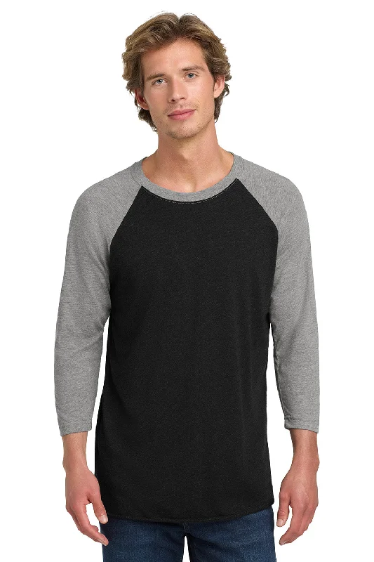 Weekend Specials to Relish Next Level Mens Jersey 3/4 Sleeve Crewneck T-Shirt - Vintage Black/Heather Grey Weekend Specials to Relish Next Level Mens Jersey 3/4 Sleeve Crewneck T-Shirt - Vintage Black/Heather Grey