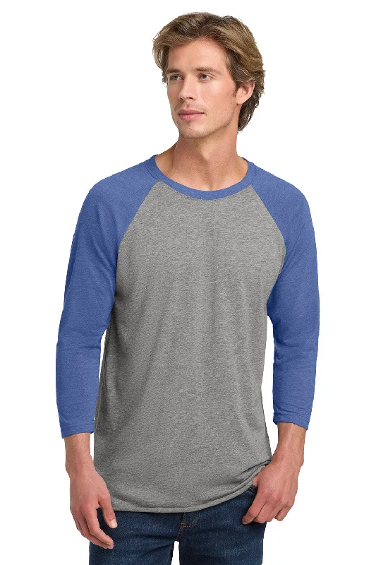 Deal Alert Next Level Mens Jersey 3/4 Sleeve Crewneck T-Shirt - Heather Grey/Vintage Royal Blue Deal Alert Next Level Mens Jersey 3/4 Sleeve Crewneck T-Shirt - Heather Grey/Vintage Royal Blue