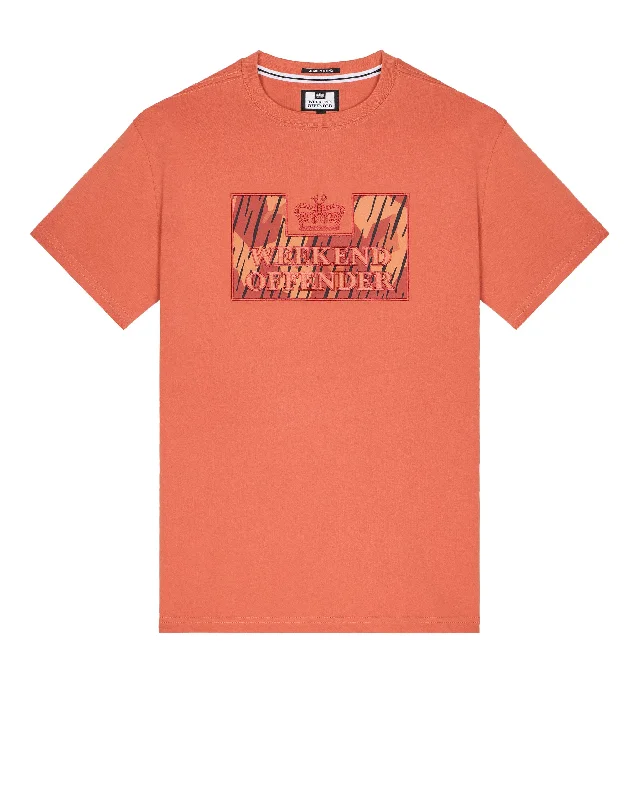 Online Exclusive Noda Camo T-Shirt Uluru Orange Rain Camo