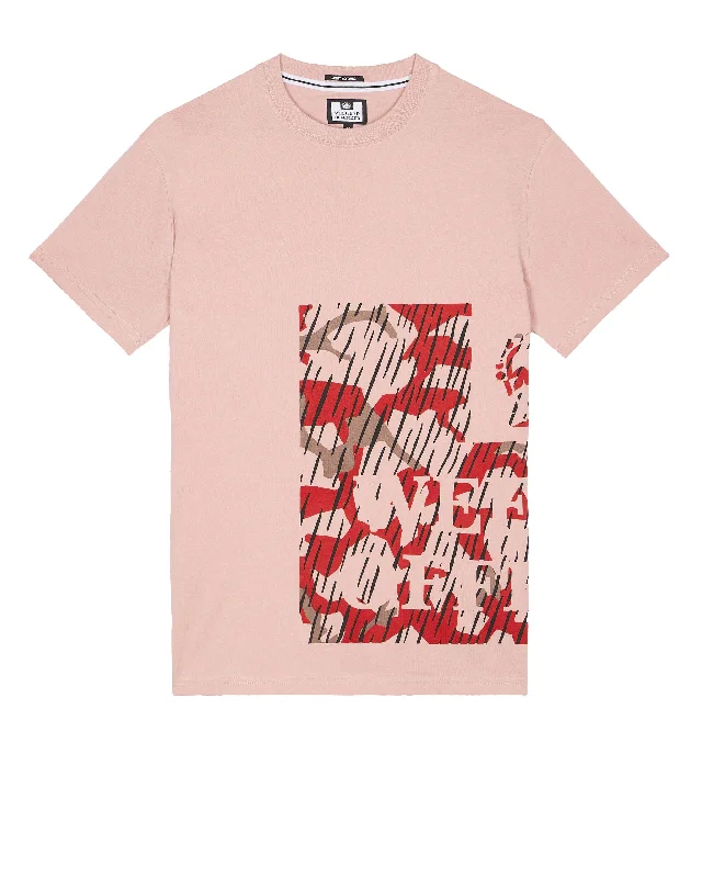 Price Reduction Noosa T-Shirt Blaze Red Rain Camo