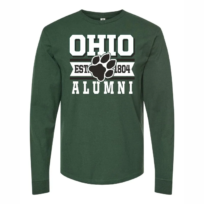 Weekend Deals That Dazzle Ohio Bobcats Alumni Crackle Long-Sleeve T-Shirt