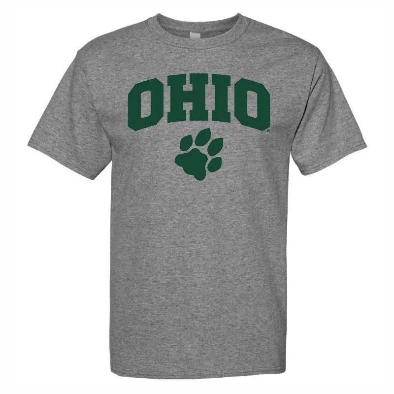 Don't Wait Ohio Bobcats Arched Paw Oxford T-Shirt