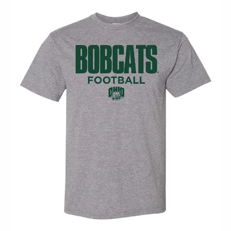 Weekend-Only Price Drops Ohio Bobcats Football Grey T-Shirt