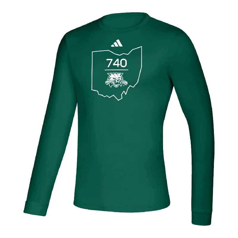 Weekend Discounts to Snag Ohio Bobcats Men's Adidas 740 Long-Sleeve T-Shirt
