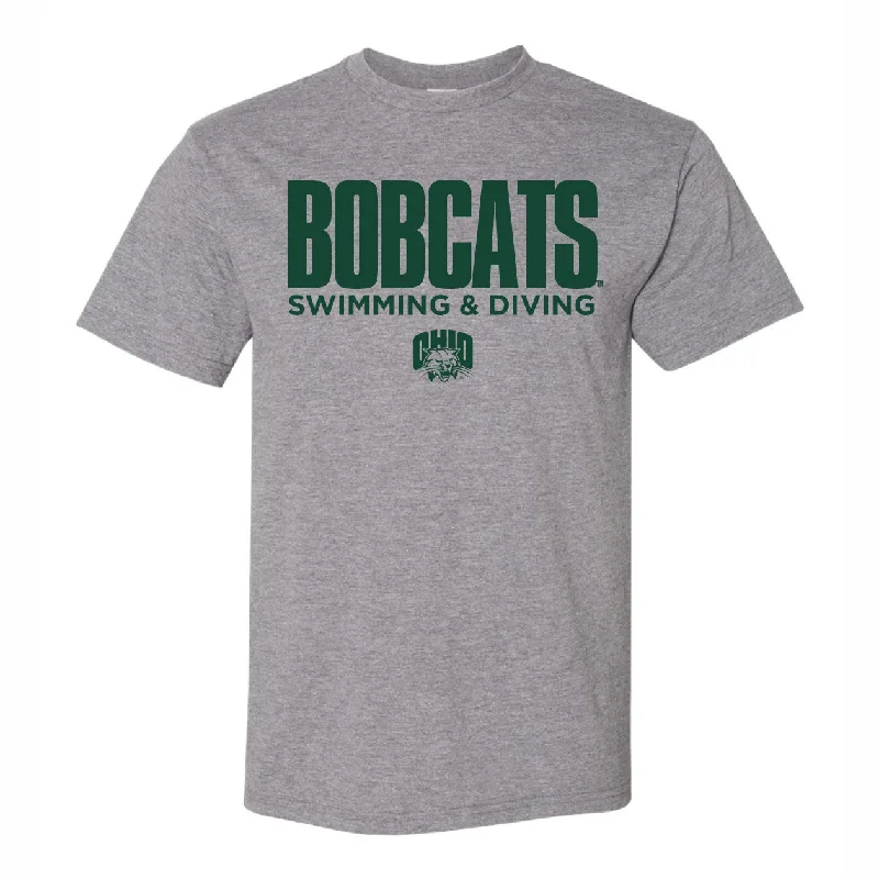Weekend Deals to Brighten Your Day Ohio Bobcats Swimming & Diving Grey T-Shirt