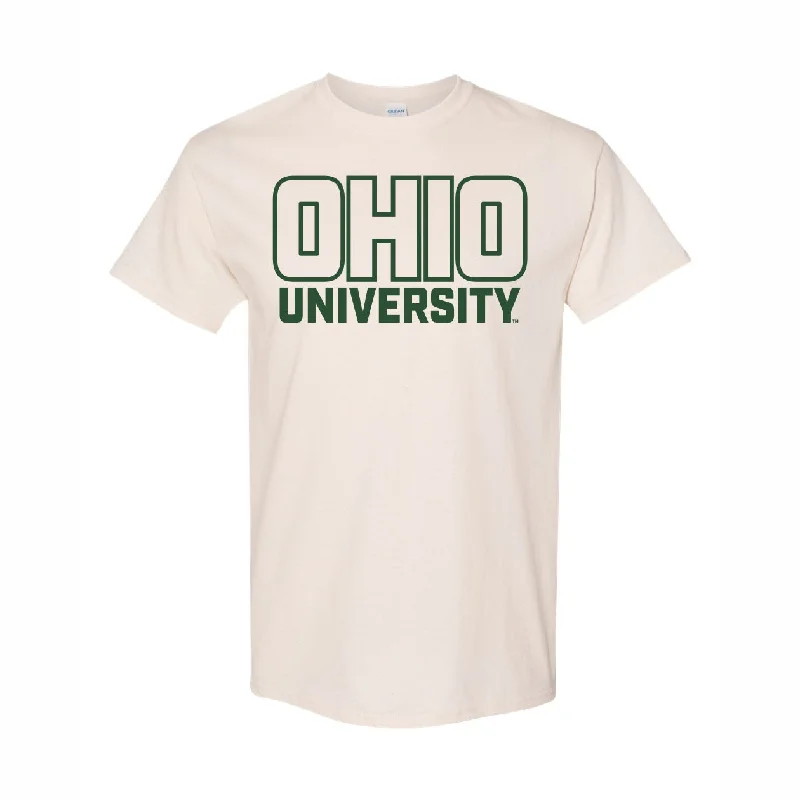 Weekend Offers That Dazzle Ohio Bobcats Tan Outline T-Shirt
