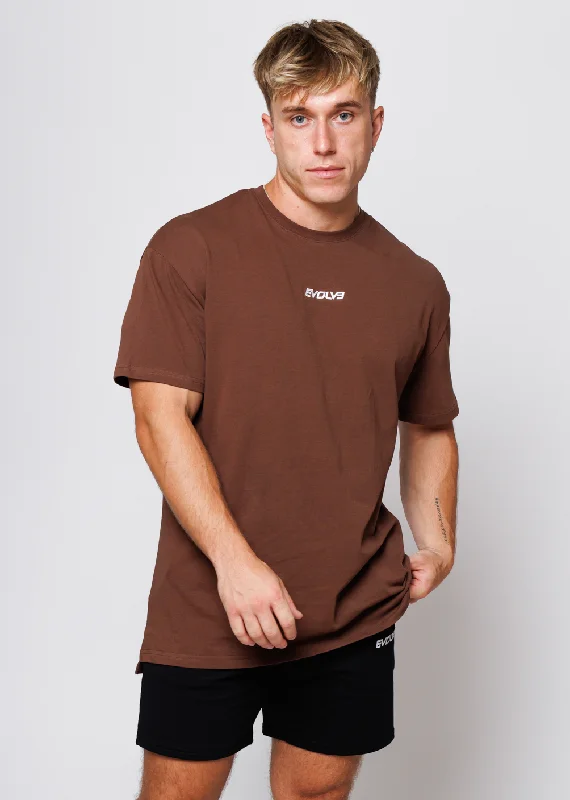 Weekend Specials to Relish Oversized Tee - Chocolate