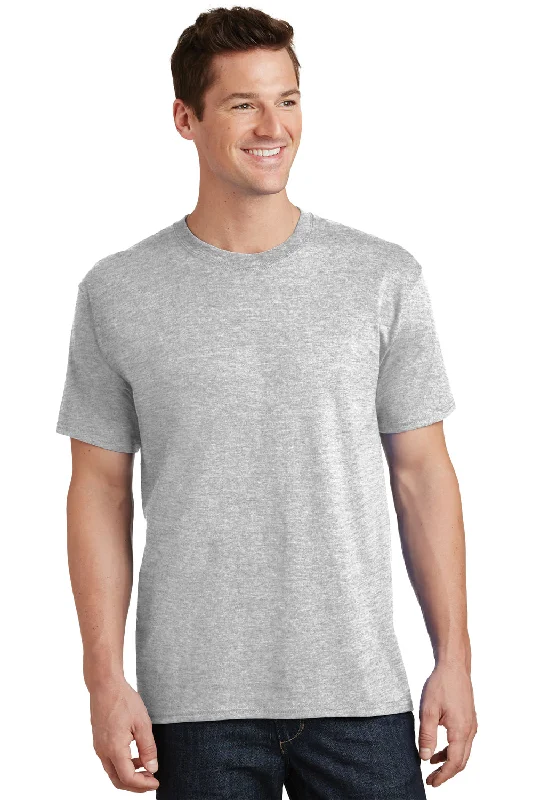 Lowest Price Port & Company Mens Core Short Sleeve Crewneck T-Shirt - Ash Grey