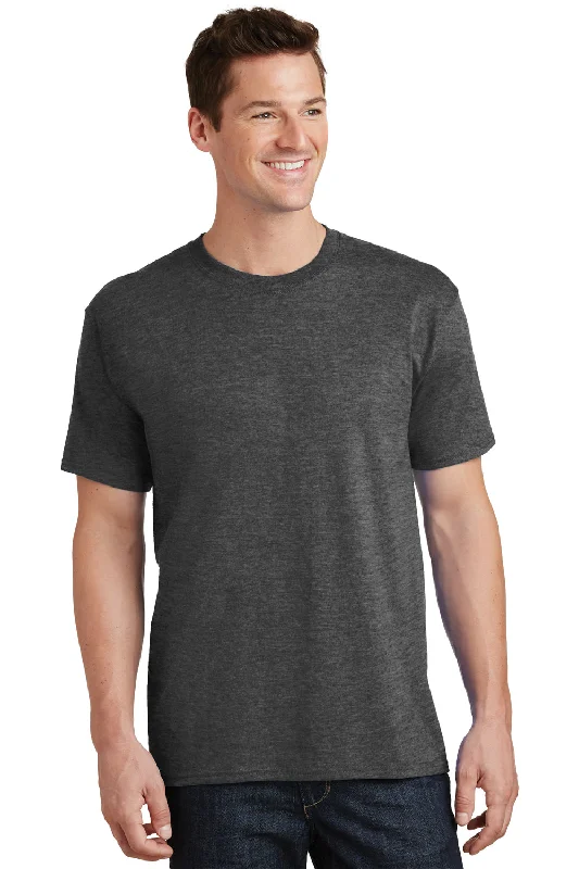 Flash Sale Port & Company Mens Core Short Sleeve Crewneck T-Shirt - Heather Dark Grey Flash Sale Port & Company Mens Core Short Sleeve Crewneck T-Shirt - Heather Dark Grey