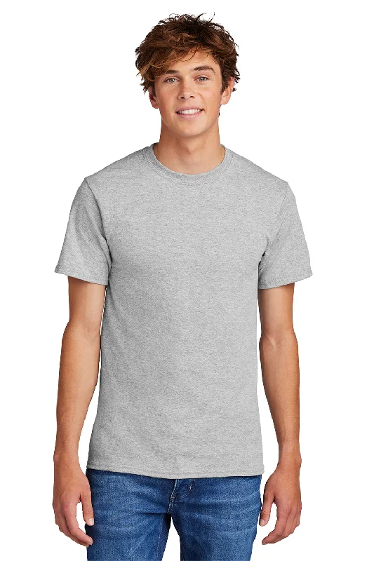 Stock Clearance Port & Company Mens Core Short Sleeve Crewneck T-Shirt - Ash Grey