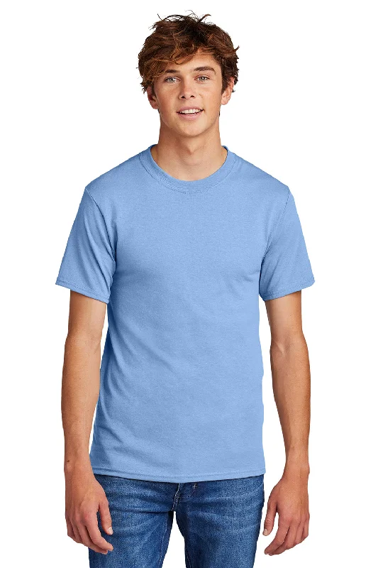 Act Now Port & Company Mens Core Short Sleeve Crewneck T-Shirt - Light Blue