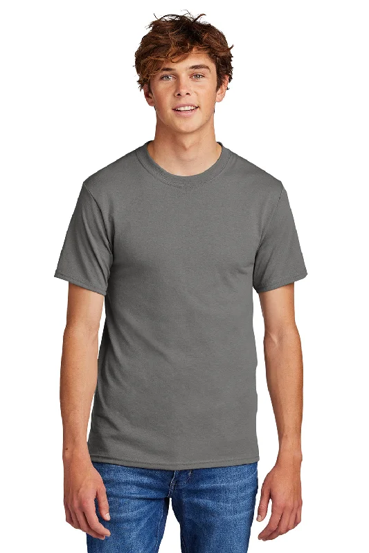 Weekend Savings Spectacle Port & Company Mens Core Short Sleeve Crewneck T-Shirt - Medium Grey