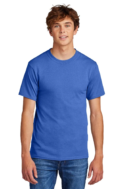 Exclusive Savings Port & Company Mens Core Short Sleeve Crewneck T-Shirt - Royal Blue