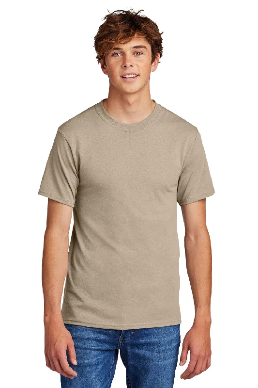 Extra Savings Port & Company Mens Core Short Sleeve Crewneck T-Shirt - Desert Sand