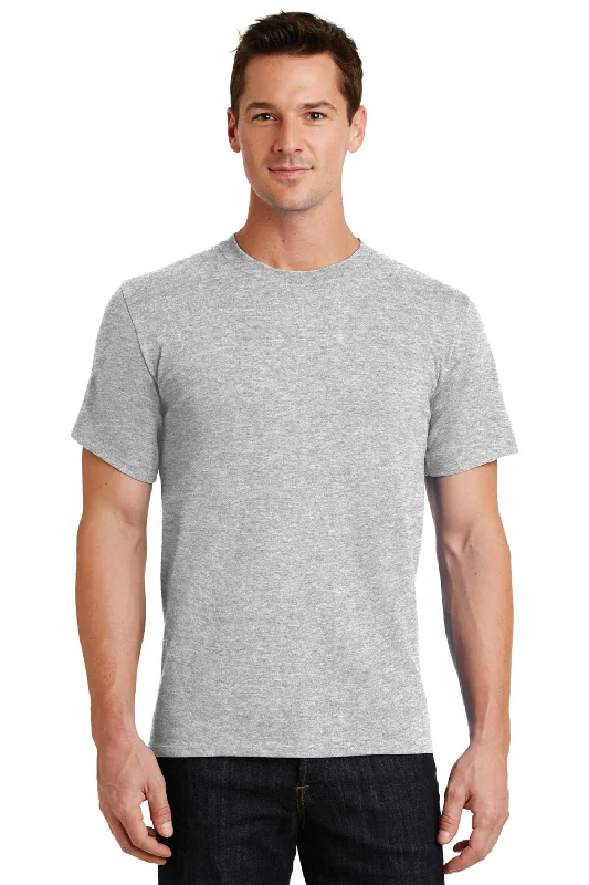 Bargain Blast Port & Company Mens Essential Short Sleeve Crewneck T-Shirt - Ash Grey Bargain Blast Port & Company Mens Essential Short Sleeve Crewneck T-Shirt - Ash Grey