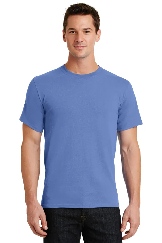 Instant Savings Port & Company Mens Essential Short Sleeve Crewneck T-Shirt - Carolina Blue Instant Savings Port & Company Mens Essential Short Sleeve Crewneck T-Shirt - Carolina Blue