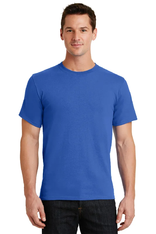 Flash Deals Port & Company Mens Essential Short Sleeve Crewneck T-Shirt - Royal Blue Flash Deals Port & Company Mens Essential Short Sleeve Crewneck T-Shirt - Royal Blue