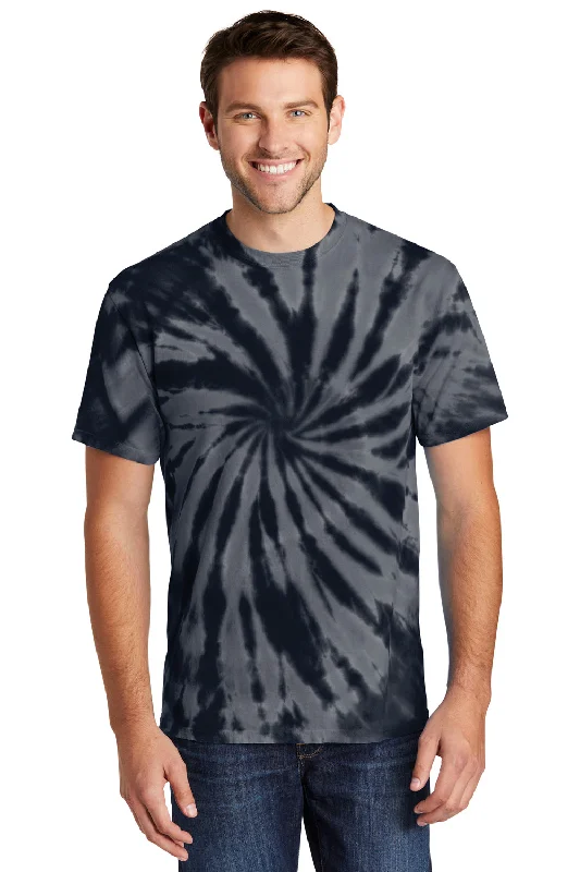 Time-Limited Offer Port & Company Mens Tie-Dye Short Sleeve Crewneck T-Shirt - Black Time-Limited Offer Port & Company Mens Tie-Dye Short Sleeve Crewneck T-Shirt - Black