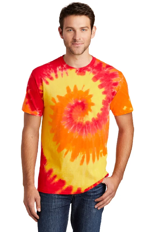 The Best Prices Port & Company Mens Tie-Dye Short Sleeve Crewneck T-Shirt - Blaze Rainbow The Best Prices Port & Company Mens Tie-Dye Short Sleeve Crewneck T-Shirt - Blaze Rainbow