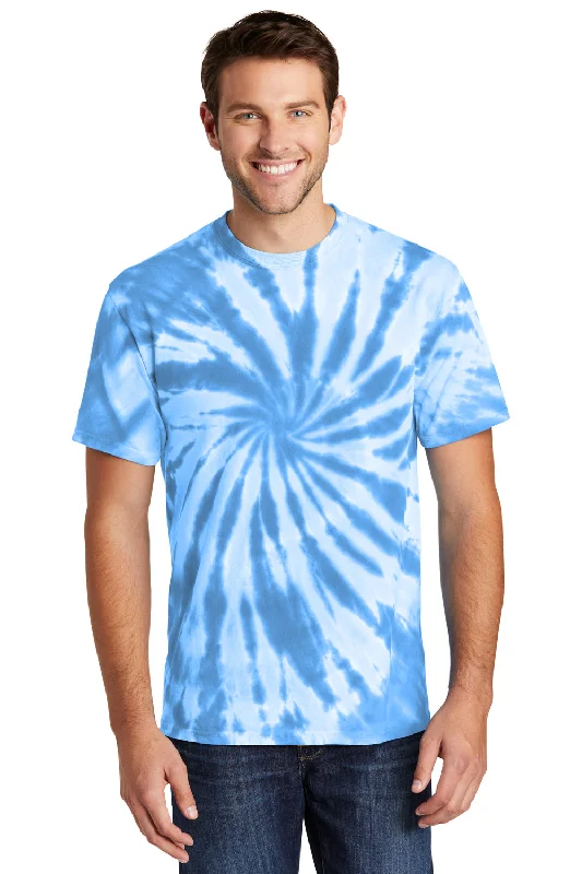 Exclusive Access Port & Company Mens Tie-Dye Short Sleeve Crewneck T-Shirt - Light Blue Exclusive Access Port & Company Mens Tie-Dye Short Sleeve Crewneck T-Shirt - Light Blue