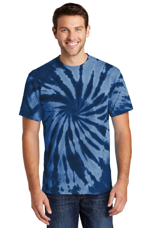 Midnight Madness Port & Company Mens Tie-Dye Short Sleeve Crewneck T-Shirt - Navy Blue Midnight Madness Port & Company Mens Tie-Dye Short Sleeve Crewneck T-Shirt - Navy Blue