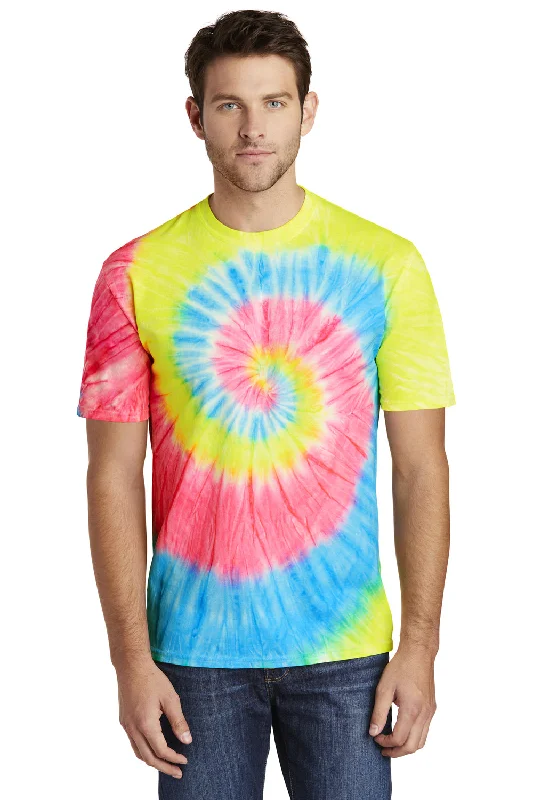 Weekend Savings Delight Port & Company Mens Tie-Dye Short Sleeve Crewneck T-Shirt - Neon Rainbow Weekend Savings Delight Port & Company Mens Tie-Dye Short Sleeve Crewneck T-Shirt - Neon Rainbow