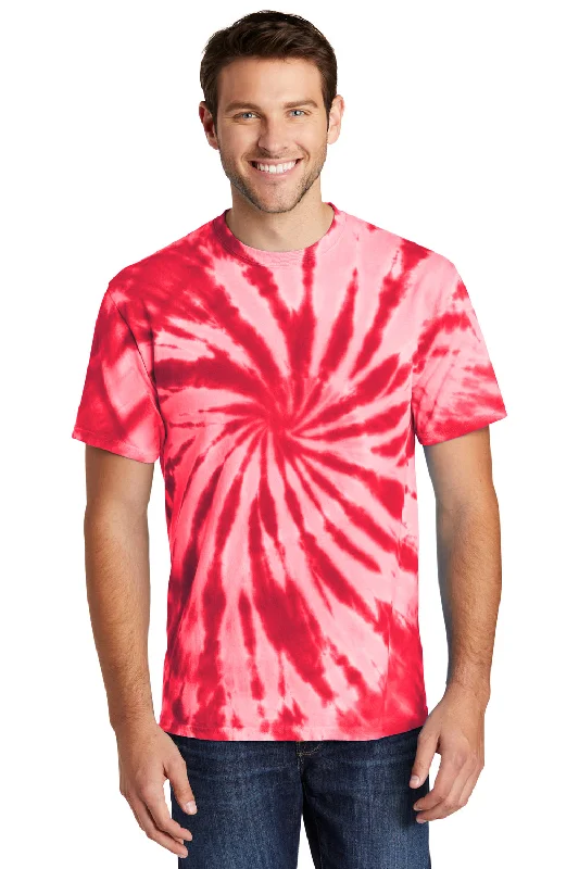 Today’s Special Port & Company Mens Tie-Dye Short Sleeve Crewneck T-Shirt - Red