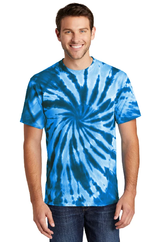 Weekend Shopping Bliss Port & Company Mens Tie-Dye Short Sleeve Crewneck T-Shirt - Royal Blue Weekend Shopping Bliss Port & Company Mens Tie-Dye Short Sleeve Crewneck T-Shirt - Royal Blue