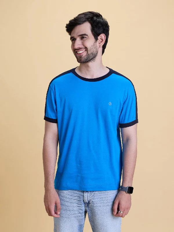 Super Bargain Regular Fit color block Anti Odour Tee