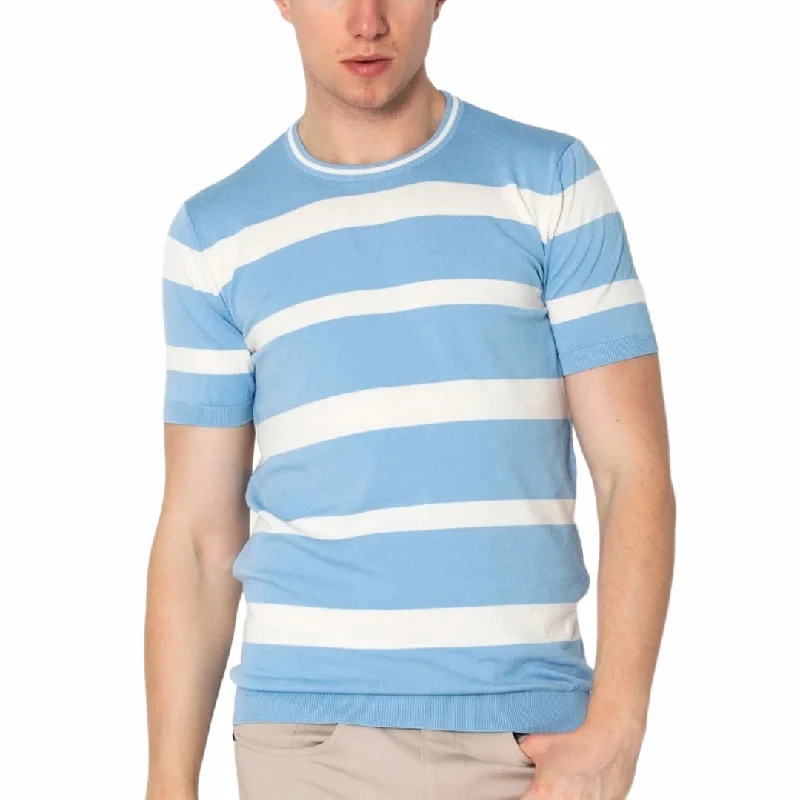 The Best Deal RNT23 Striped knit t-shirt blue