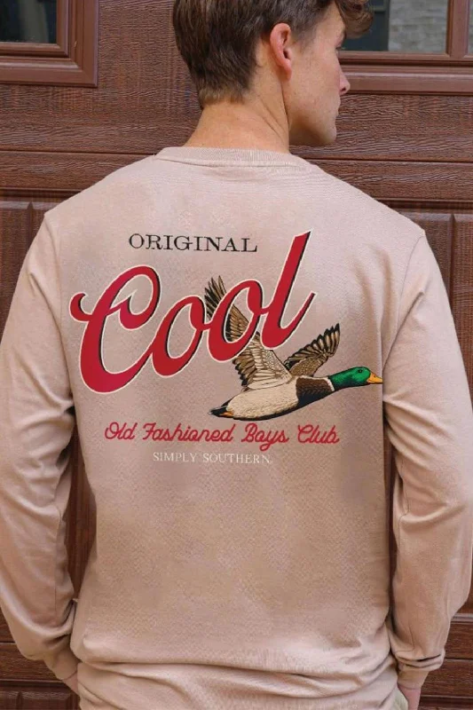 Limited Time Offer Simply Southern Long Sleeve Cool Duck T-Shirt for Men in Mocha | MN-LS-COOL-MOCHA Limited Time Offer Simply Southern Long Sleeve Cool Duck T-Shirt for Men in Mocha | MN-LS-COOL-MOCHA