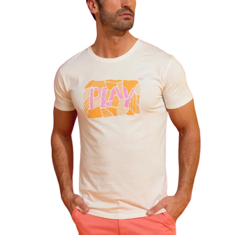 Weekend Sale: Don't Miss Out SMF Play slim fit cotton t-shirt pearl