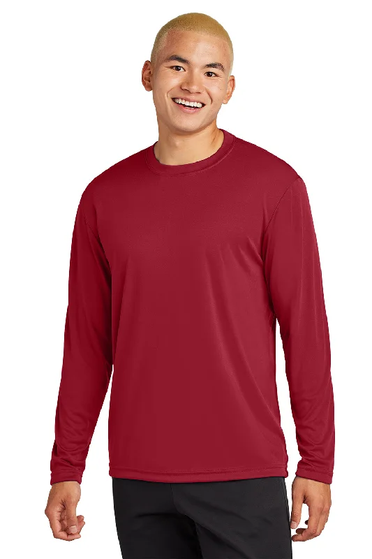 Deal Dash Sport-Tek Mens Competitor Moisture Wicking Long Sleeve Crewneck T-Shirt - Deep Red Deal Dash Sport-Tek Mens Competitor Moisture Wicking Long Sleeve Crewneck T-Shirt - Deep Red