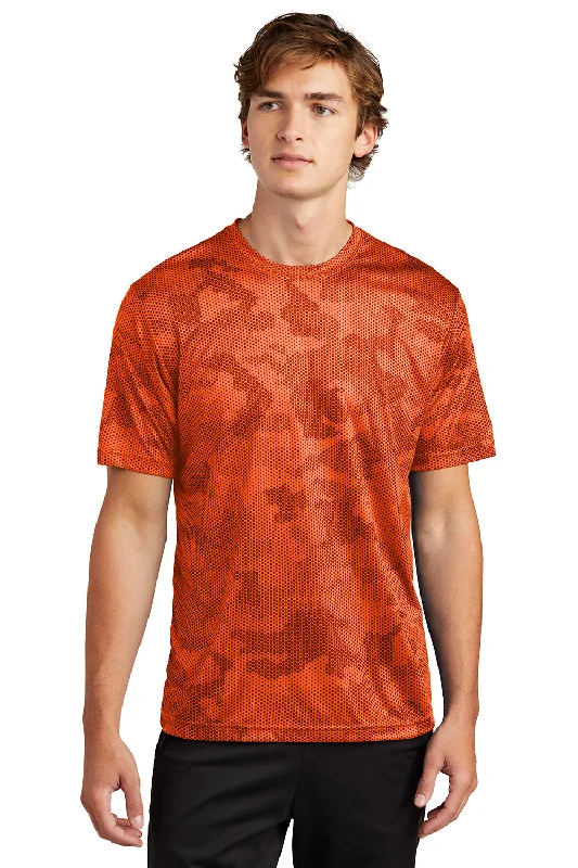 Great Deals Sport-Tek Mens CamoHex Moisture Wicking Short Sleeve Crewneck T-Shirt - Neon Orange Great Deals Sport-Tek Mens CamoHex Moisture Wicking Short Sleeve Crewneck T-Shirt - Neon Orange