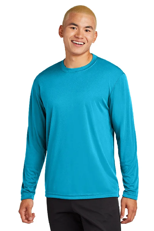 Crazy Savings Sport-Tek Mens Competitor Moisture Wicking Long Sleeve Crewneck T-Shirt - Atomic Blue Crazy Savings Sport-Tek Mens Competitor Moisture Wicking Long Sleeve Crewneck T-Shirt - Atomic Blue