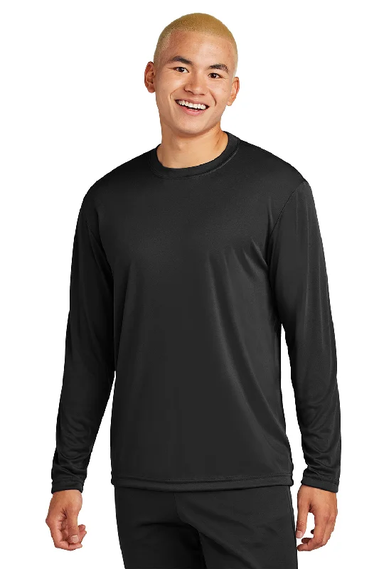 Deal Alert Sport-Tek Mens Competitor Moisture Wicking Long Sleeve Crewneck T-Shirt - Black Deal Alert Sport-Tek Mens Competitor Moisture Wicking Long Sleeve Crewneck T-Shirt - Black