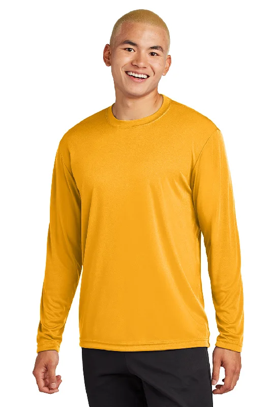 Weekend Shopping Made Better Sport-Tek Mens Competitor Moisture Wicking Long Sleeve Crewneck T-Shirt - Gold Weekend Shopping Made Better Sport-Tek Mens Competitor Moisture Wicking Long Sleeve Crewneck T-Shirt - Gold