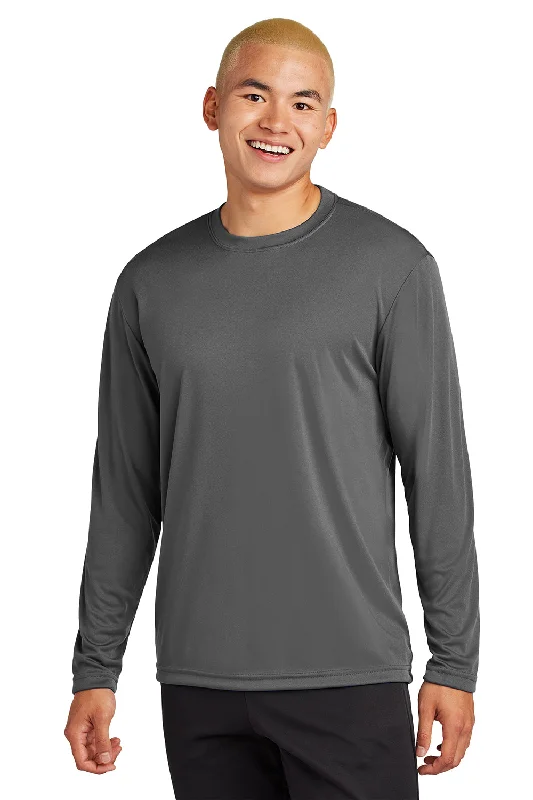 Savings Galore Sport-Tek Mens Competitor Moisture Wicking Long Sleeve Crewneck T-Shirt - Iron Grey Savings Galore Sport-Tek Mens Competitor Moisture Wicking Long Sleeve Crewneck T-Shirt - Iron Grey