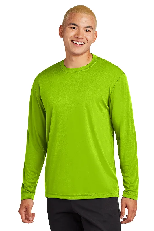 Today's Special Sport-Tek Mens Competitor Moisture Wicking Long Sleeve Crewneck T-Shirt - Lime Shock Green Today's Special Sport-Tek Mens Competitor Moisture Wicking Long Sleeve Crewneck T-Shirt - Lime Shock Green