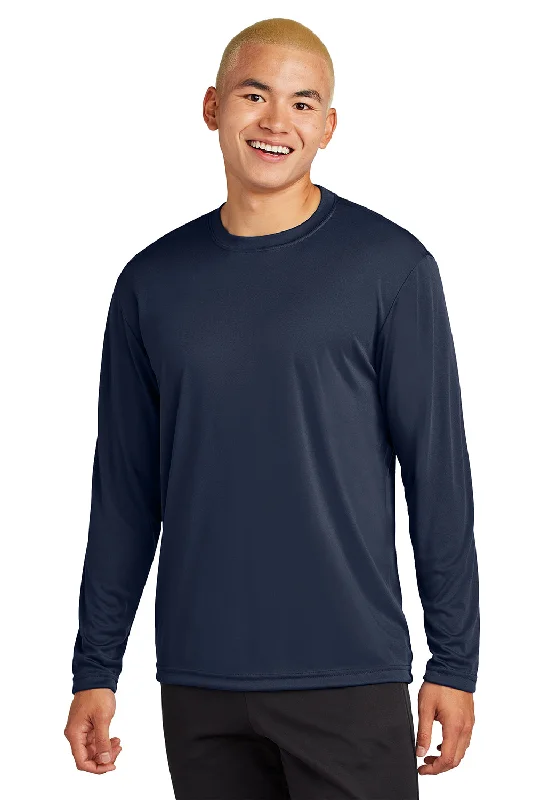 Special Price Sport-Tek Mens Competitor Moisture Wicking Long Sleeve Crewneck T-Shirt - True Navy Blue Special Price Sport-Tek Mens Competitor Moisture Wicking Long Sleeve Crewneck T-Shirt - True Navy Blue