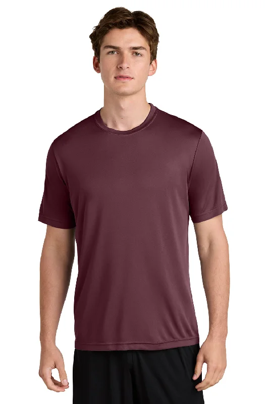 Shop and Save Sport-Tek Mens Competitor Moisture Wicking Short Sleeve Crewneck T-Shirt - Maroon