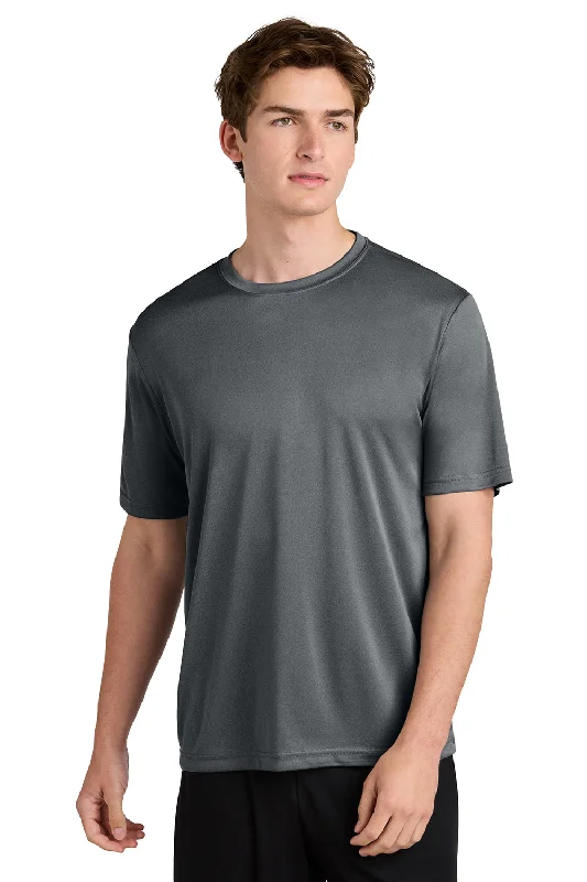 Instant Deal Sport-Tek Mens Competitor Moisture Wicking Short Sleeve Crewneck T-Shirt - Heather Iron Grey Instant Deal Sport-Tek Mens Competitor Moisture Wicking Short Sleeve Crewneck T-Shirt - Heather Iron Grey