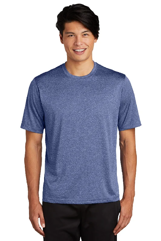Price Fest Sport-Tek Mens Contender Heather Moisture Wicking Short Sleeve Crewneck T-Shirt - Heather True Royal Blue Price Fest Sport-Tek Mens Contender Heather Moisture Wicking Short Sleeve Crewneck T-Shirt - Heather True Royal Blue