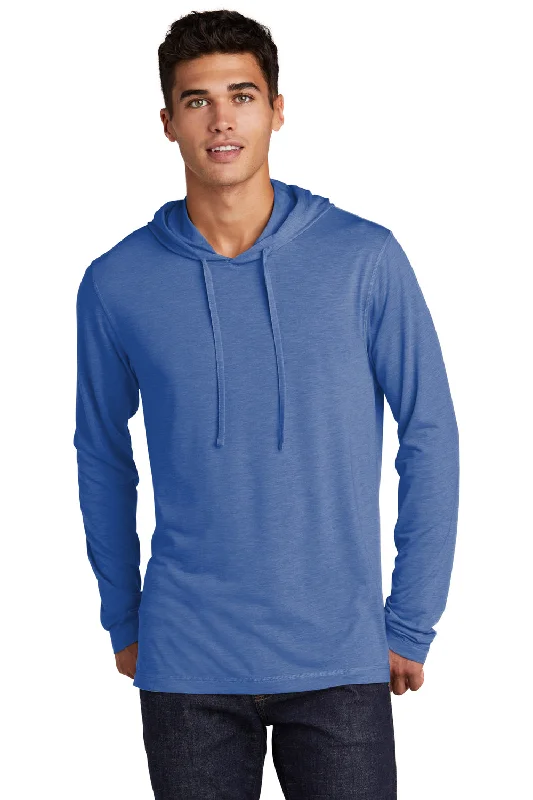 Midnight Sale Sport-Tek Mens Moisture Wicking Long Sleeve Hooded T-Shirt Hoodie - Heather True Royal Blue Midnight Sale Sport-Tek Mens Moisture Wicking Long Sleeve Hooded T-Shirt Hoodie - Heather True Royal Blue